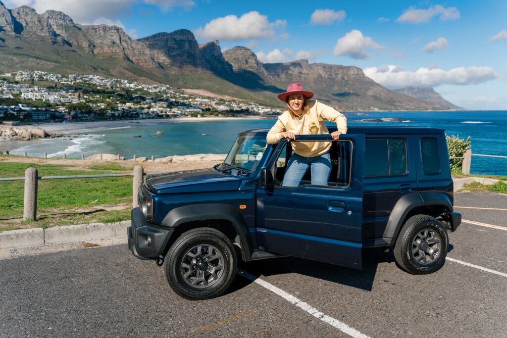 Roxanne, reisspecialist van Op Reis in Zuid-Afrika, tijdens een reis in Kaapstad